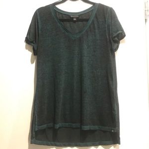 Rock Republic Green Acid Wash Rockstar Tee- EUC